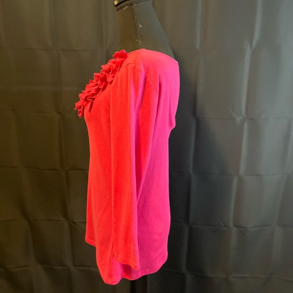 Pink Top with Fluffy Collar by Hampshire Studio - Picture 2 of 4